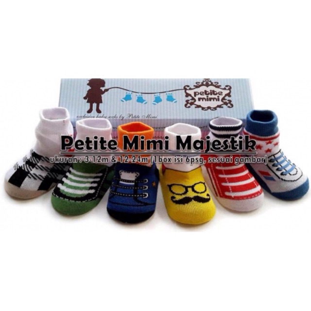 Petite Mimi 6 Pasang Kaos Kaki Bayi | Baby Socks
