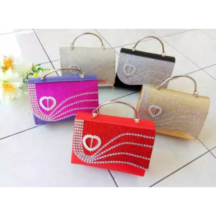 TAS PESTA LUVY MODEL CLUCTH DAN SELEMPANG TERKESAN MEWAH DAN ELEGAN DERA SHOP99