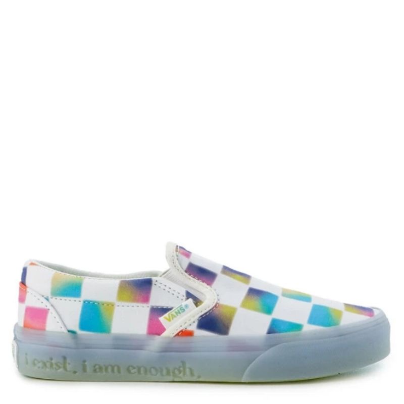 Vans Slip On Cultivate Care Shoft Checker Blue Gum Sepatu Wanita Tanpa Tali Original PT NAVYA