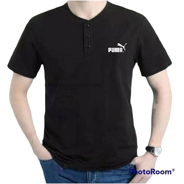 Kaos Polos Lengan Pendek Pria / baju lengan pendek cowok / Kaos Distro pria / Kaos Kancing / Kaos po