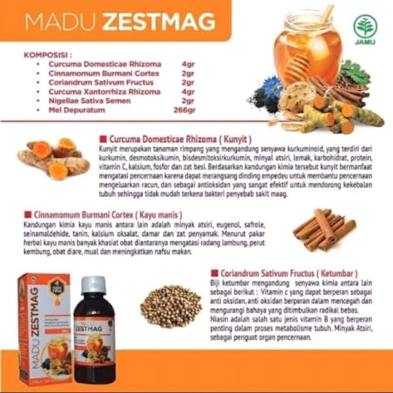 Madu Zestmag Zetmag Obat Asam Lambung Zetmaag Zetmagh Zesmag Asli Zetsmaag Zest Mag Maag Kronis Ampuh Magh Yang Bagus Herbal Radang Tukak GERD Anxiety Nyeri Ulu Hati, Sesak, Mual, Kembung, Dada dan Perut Panas-1