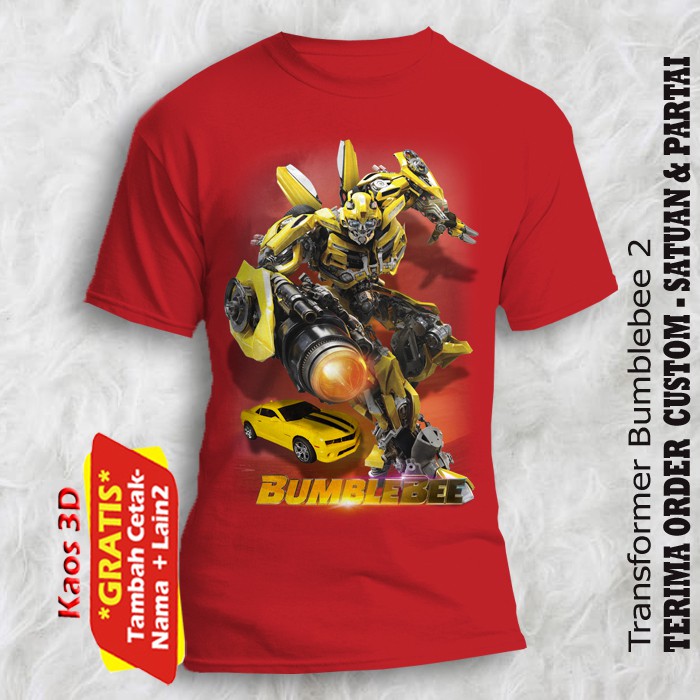 Jual Baju Anak Gambar Transformer Bumblebee 2 Kualitas Cetak Gambar 3 ...