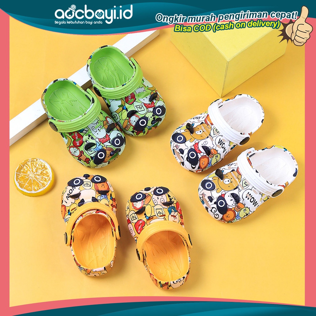 ☀ACCBAYI☀ SA0005 SANDAL ANAK PANDA SANDAL ANAK /SENDAL ANAK / SANDAL BAYI / SANDAL CUTE UNISEX CUTE SEPATU ANAK IMPORT