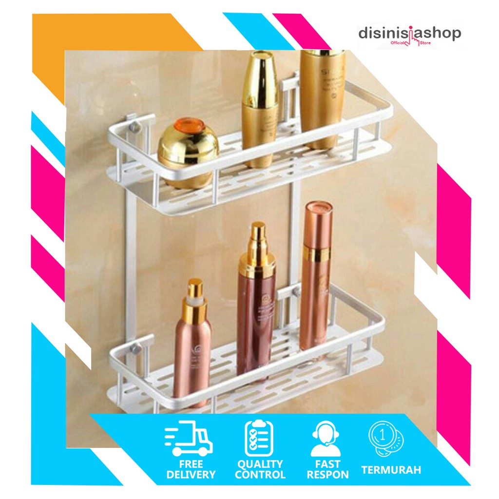  DISINIAJA Rak Dinding Toilet Kamar  Mandi Aluminium A289 