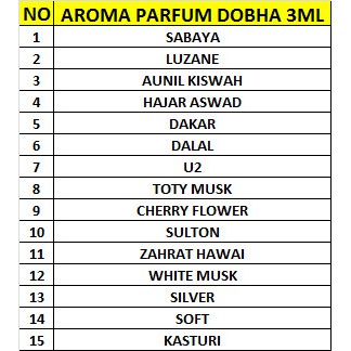 Minya Wangi Dobha Parfum Free From Alkohol