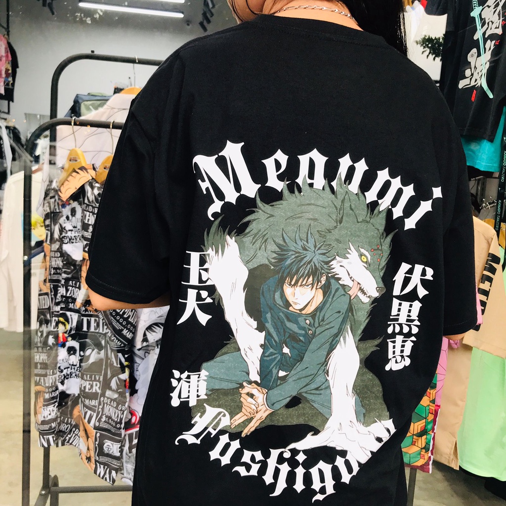 Kaos Megumi Fushiguro Sign Anime Manga Jujutsu Kaisen Premium Unisex