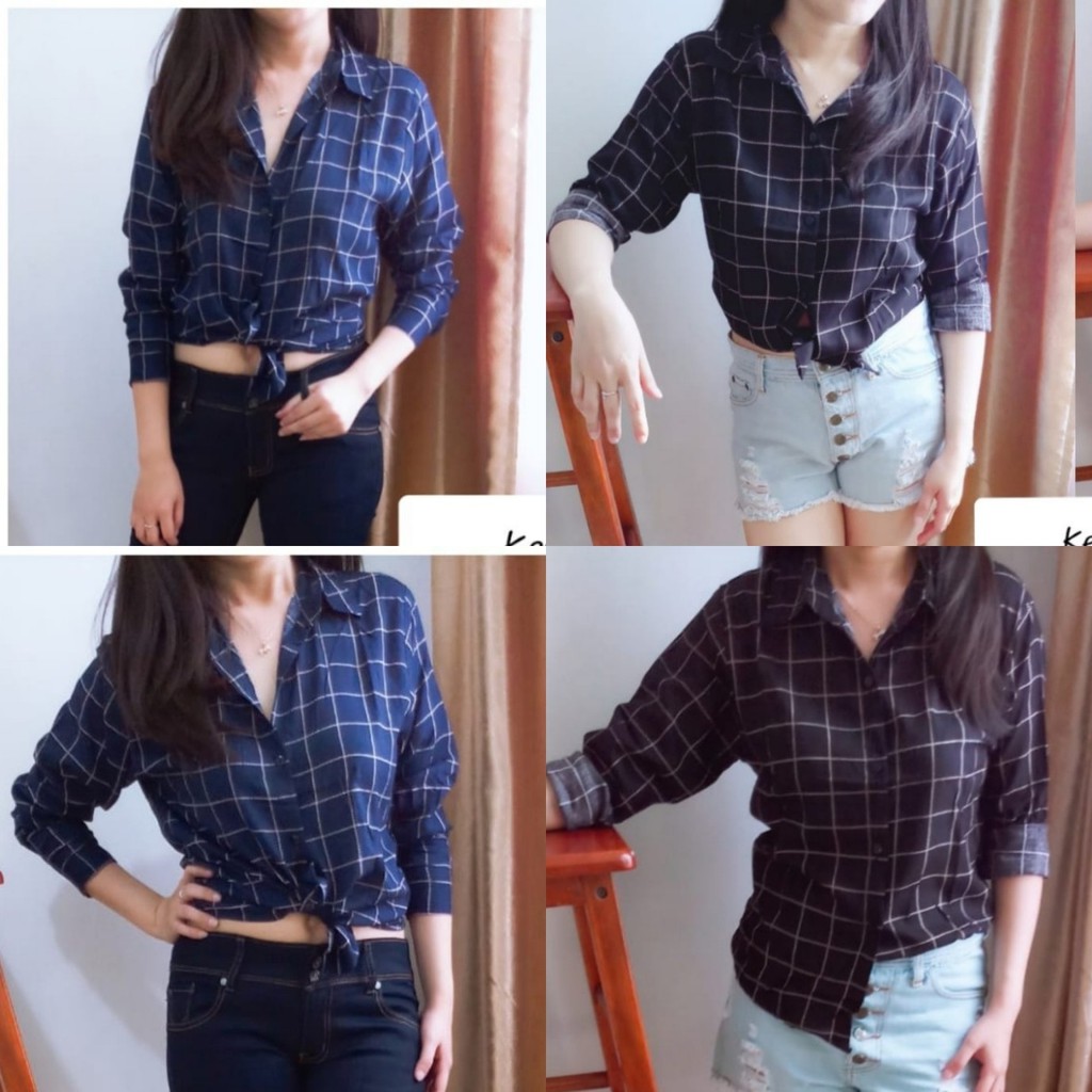 B0210 FF 02 Kem Lisa bahan katun baju atasan kemeja tanah abang pgmta grosir ecer murah