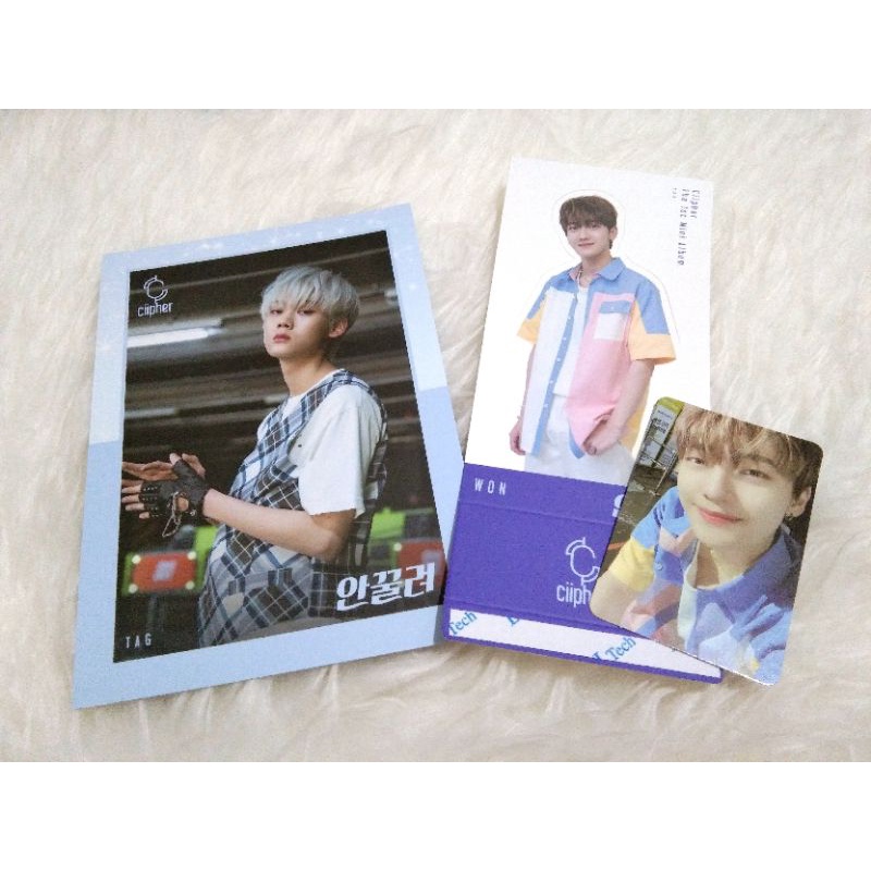 [Sharing Printilan Album Ciipher] PC Ciipher / Photocard Ciipher Won / Mini Stand Won / Cover Tag