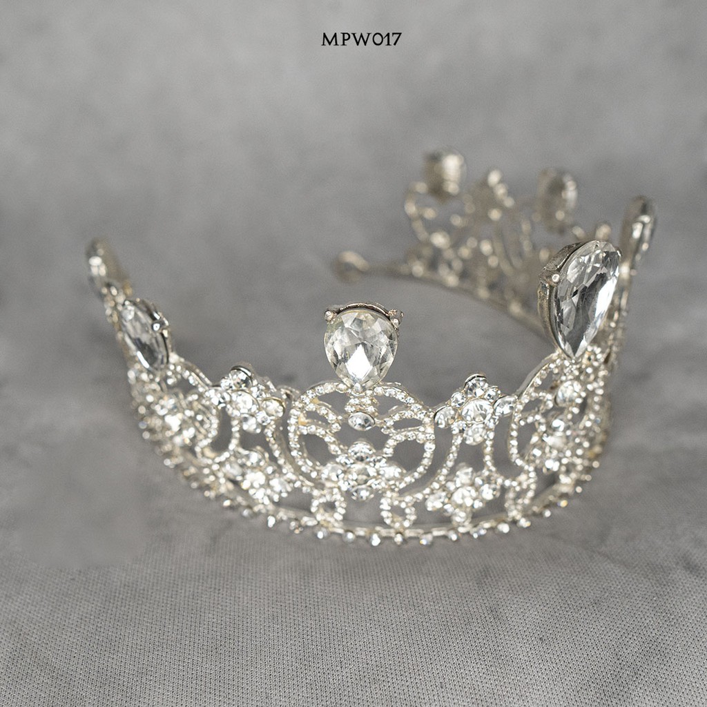 [PRODUK TERMURAH] SET MAHKOTA ANTING AKSESORIS PENGANTIN BRIDAL WEDDING MPW017