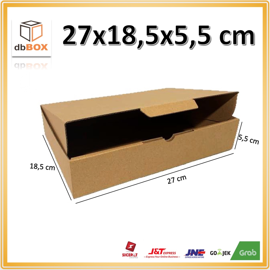 

Kardus 27x18,5x5,5 cm --Die Cut dan easy usage-- kotak donut isi 6
