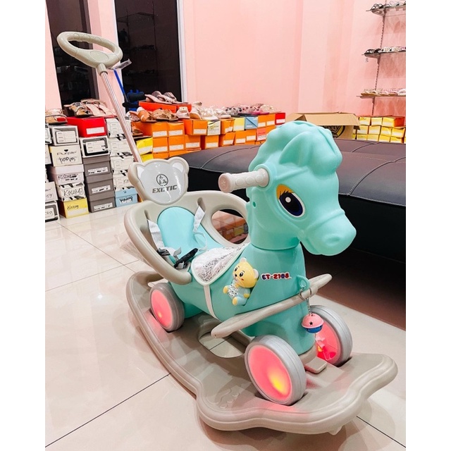 MAINAN ANAK Rocking Horse Exotic ET 2108 / ET2108/ ET 2110 M1004  M1006 3in 1 Mainan kuda