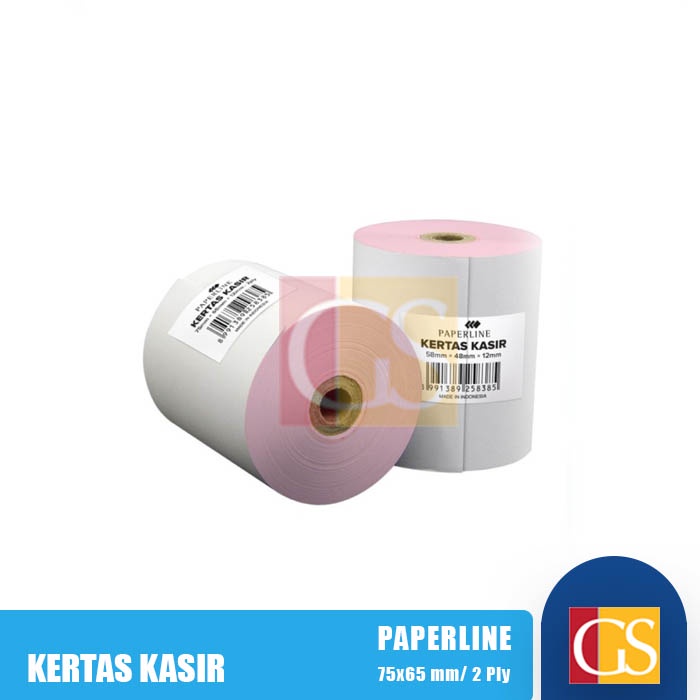 

Kertas Kasir / Struk Kasir / Telstruk Roll Paperline 75 x 65 mm 2 Ply NCR