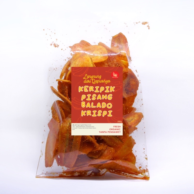

Keripik Pisang Balado Krispi