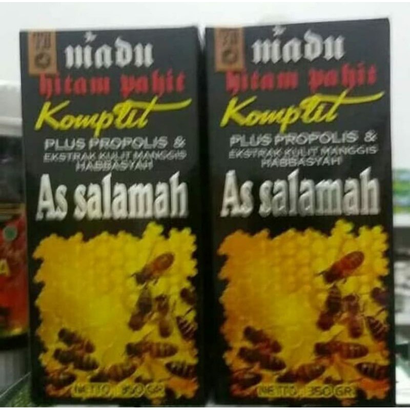 

Madu Hitam Pahit Plus Propolisdan Ekstrak Kulit manggis Salamah Asli