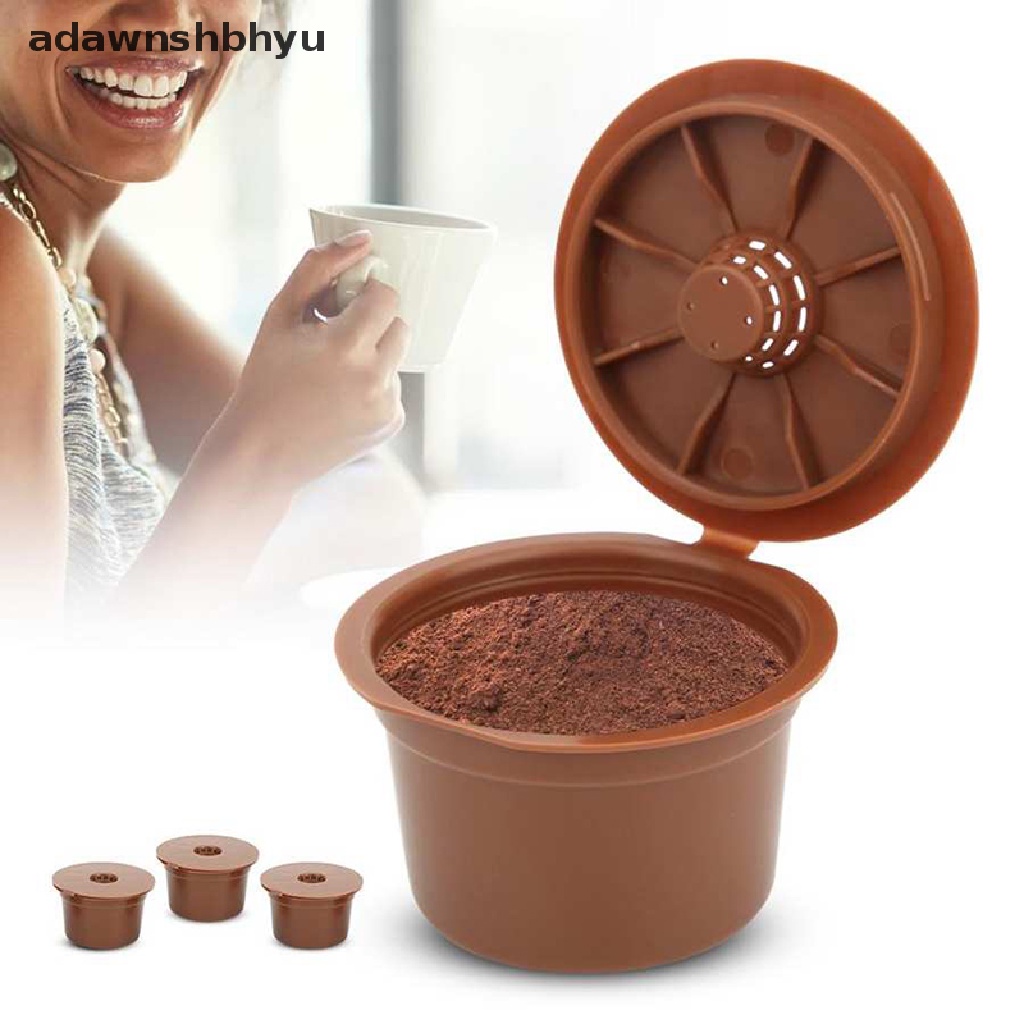 [adawnshbhyu] 3pcs Kapsul Kopi Reusable Untuk filter Kopi pods Kopi Isi Ulang Caffitaly