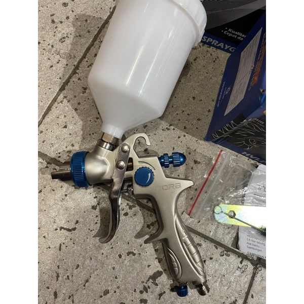 Spray Gun HVLP 600 ML 1.4 mm TORA Alat Semprot Cat Low Pressure