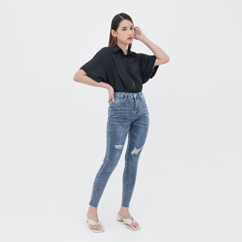 VIERLIN - Jeans 8327 - CELANA SKINNY JEANS WANITA HW