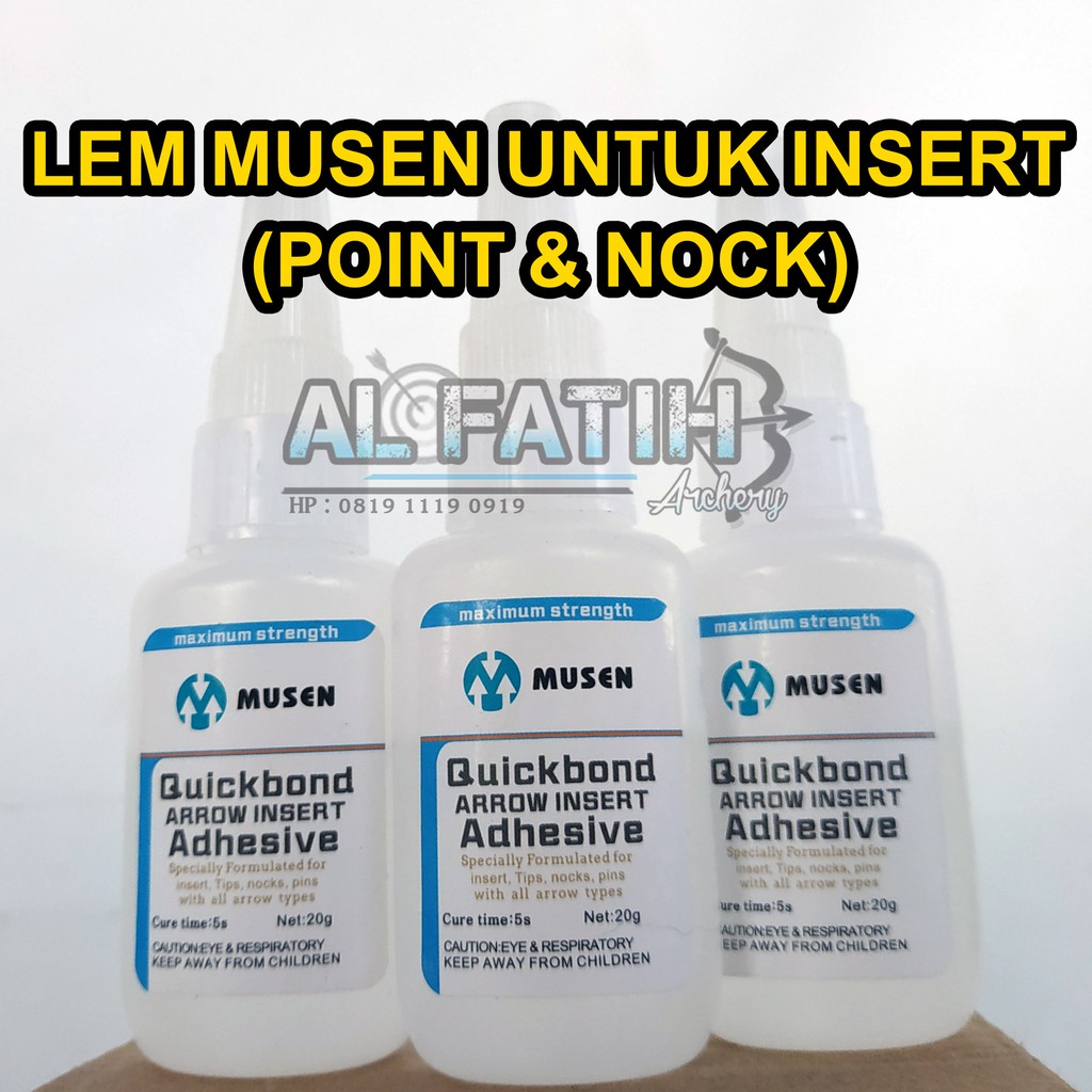Lem Musen Untuk Point Arrow / Quickbond Arrow Insert Adhesive