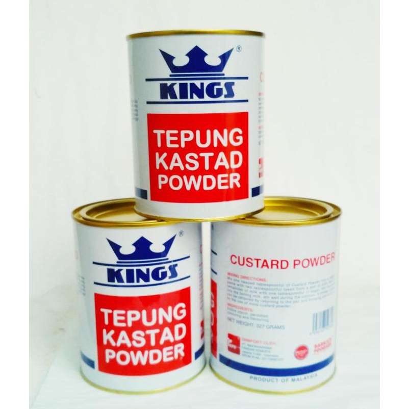 

31.87-Kue- Kings Tepung Kastad Powder 327Gr Custard Powder -Terlengkap-Termurah-Dijamin.