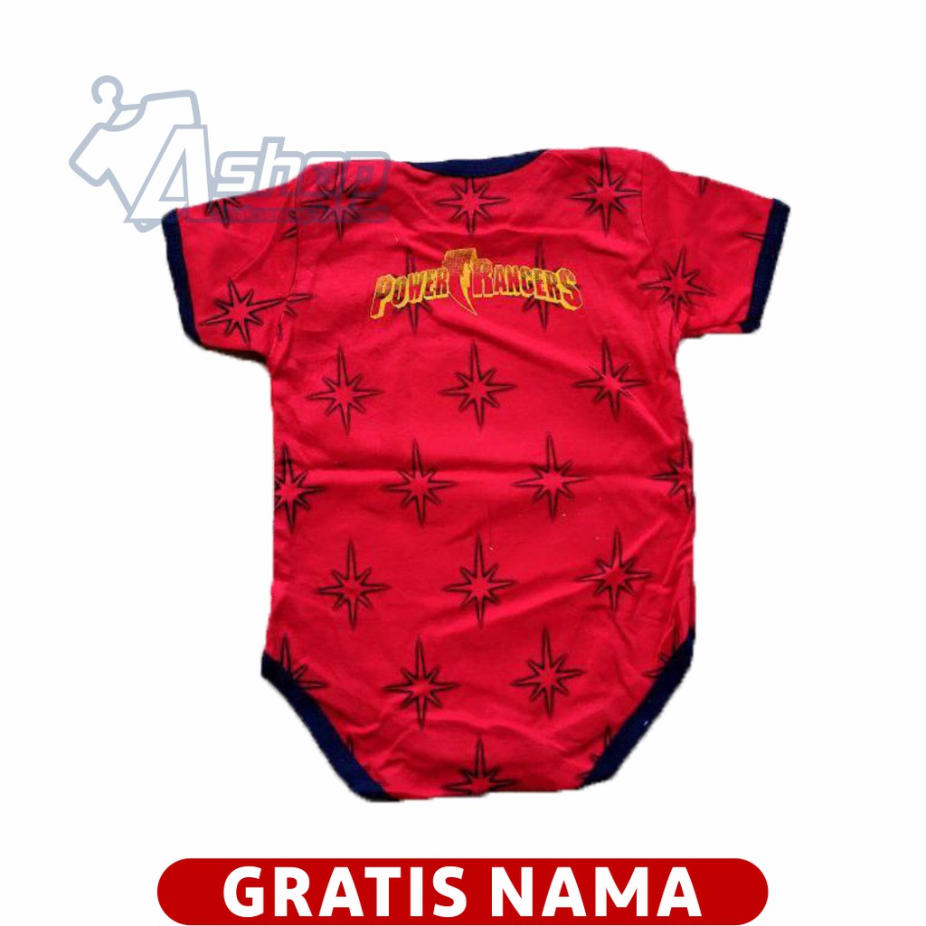 Jumper bayi Jumpsuit Motif Power Rangger