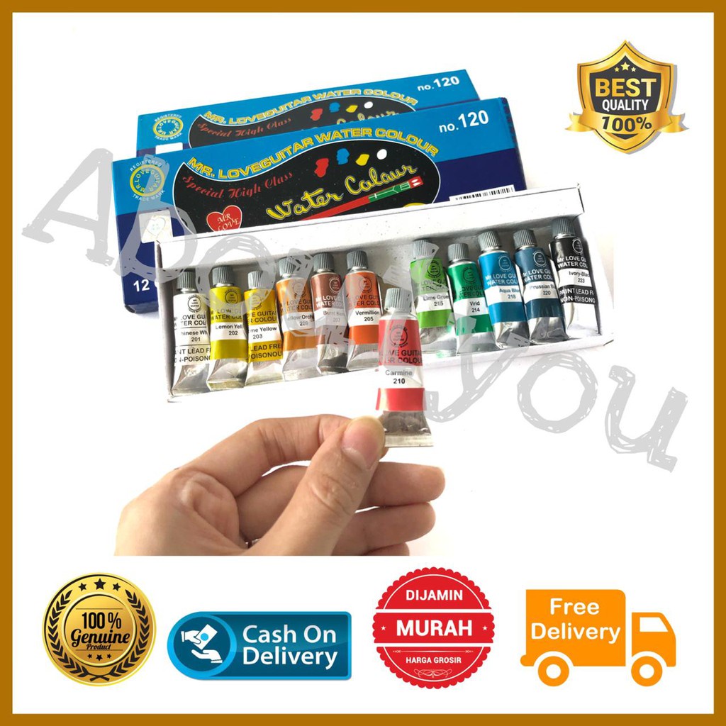 

CAT AIR Water Colour no 120 set 12 warna Guitar//paket murah jessikattoko