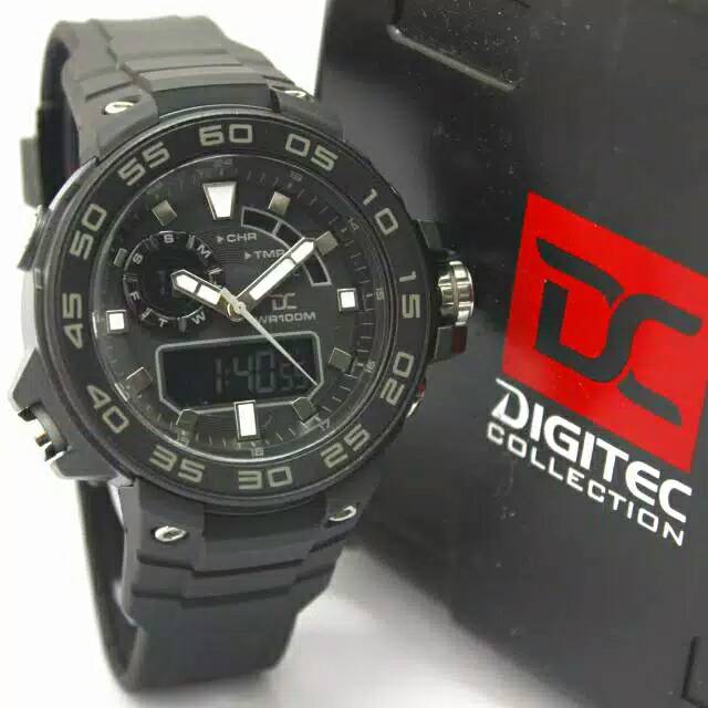Digitec Collection DA 5015M - 8748 pria double time water resist hitam abu