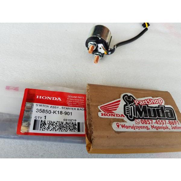 SWITCH STARTER 35850-K18-901 BENDIK SWIT RELAY STATER CB150R VERZA CBR150R NEW OLD CB CBR 150 MEGA-1