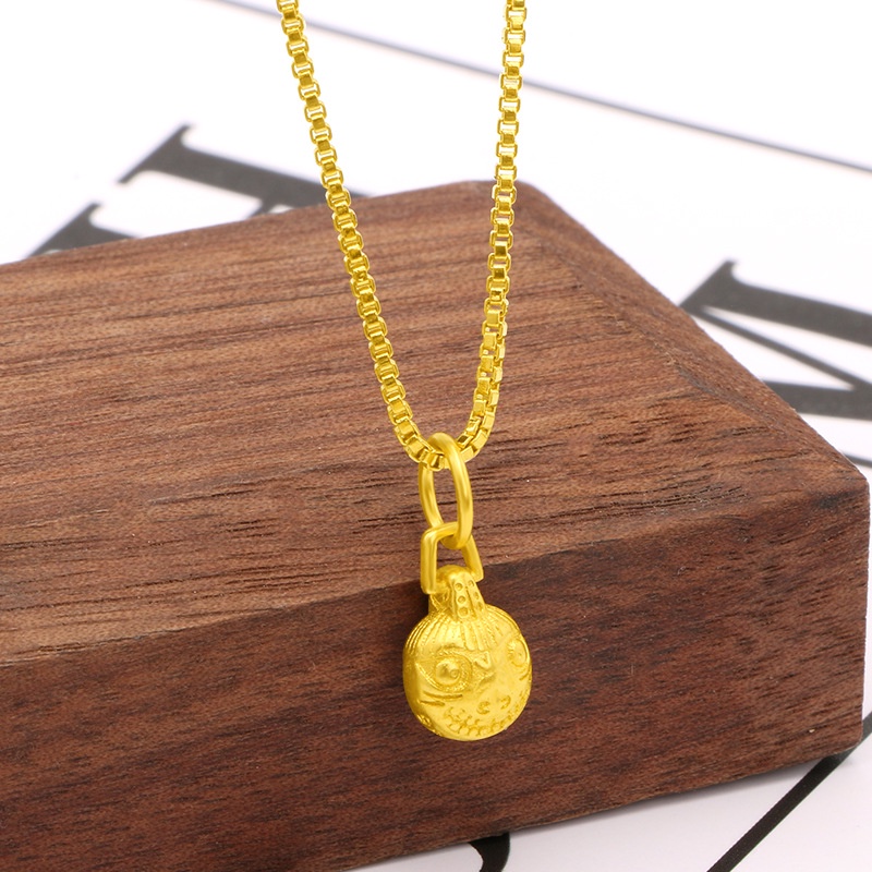 Kalung Emas Asli Kadar 375 Dengan Liontin Burung Layang-Layang 3D Untuk Pria Dan Wanita
