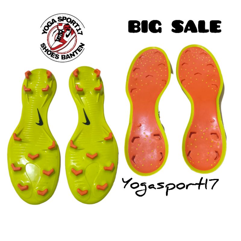 outsole/sole sepatu bola nik terbaru, Pull sepatu bola original dua warna