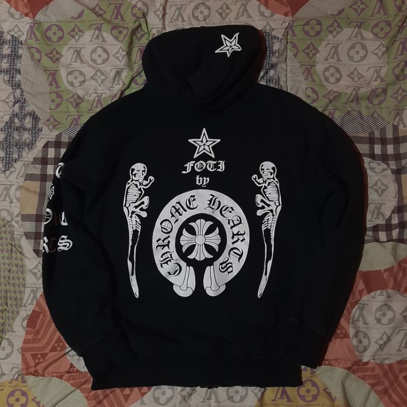 zip hoodie chrome hearts second bekas