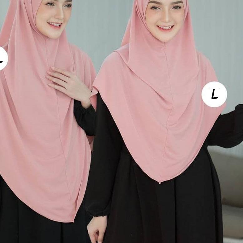 Jilbab Hijab Kerudung Khimar Bergo Malay Jersey Instan Daily Non Pet Polos Premium Jumbo Syari Murah