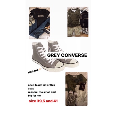 grey converse