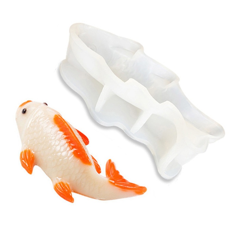 SIY  Crystal Epoxy Resin Mold Koi Fish Silicone Mould DIY Crafts Ornaments Decor Mold