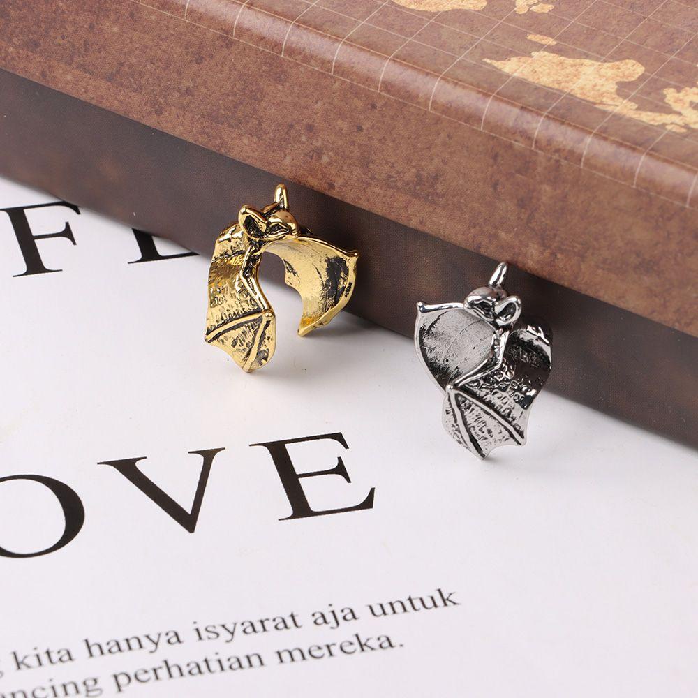 R-flower Bat Finger Rings Fashion Aksesoris Pesta Gaya Retro Bat Jewellery