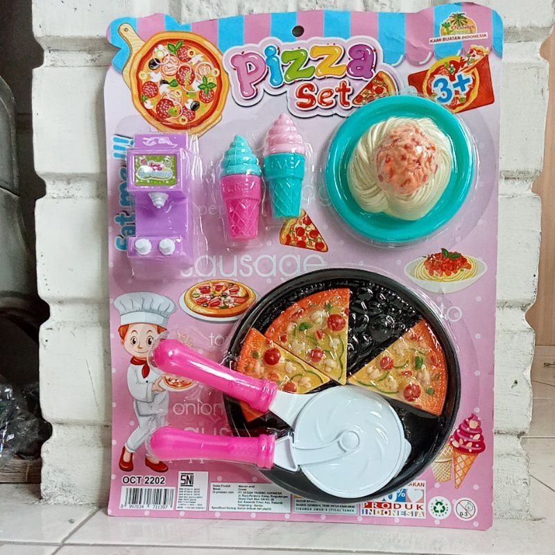 OCT 2202 - Mainan Makanan Pizza Set Spaghetti OCT2202