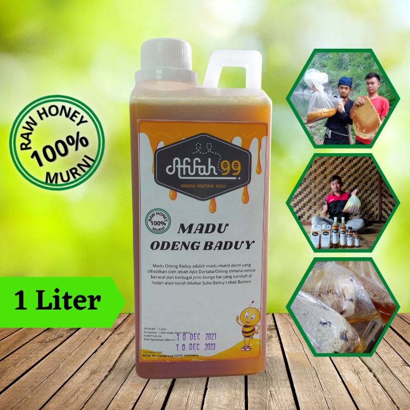 

Madu Asli Murni Original - Madu Odeng 1 Liter {1000 ml} - Madu Hutan Baduy - Madu Afifah 99