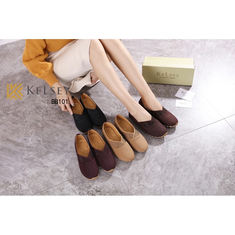 (GRATIS ALAS KAKI) NICOLE SEPATU FLAT SHOES WANITA KELSEY BB101 SANDAL WANITA FLAT SHOES IMPORT SEPATU SLIP ON WANITA