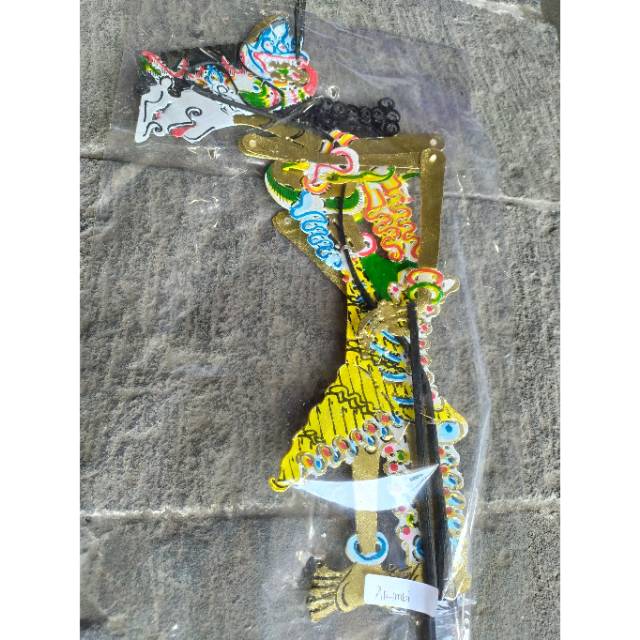 (BISA COD) KERAJINAN WAYANG KULIT DEWI ARIMBI UKURAN PEDALANGAN 40x20 cm BAHAN KULIT SAPI - PAJANGAN