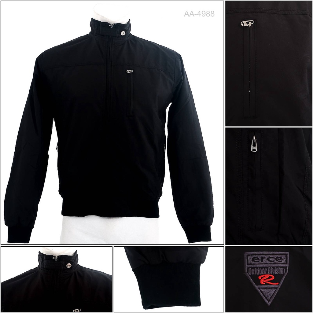 [053004988] Jaket Parasit Cowok Hitam Erce M-XL
