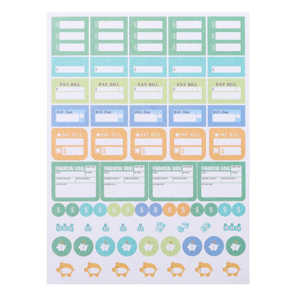 R-bunga6/12/24lembar Stiker Planner Jurnal Sticky Notes Scrapbooking Dekorasi Memo Note To Do List