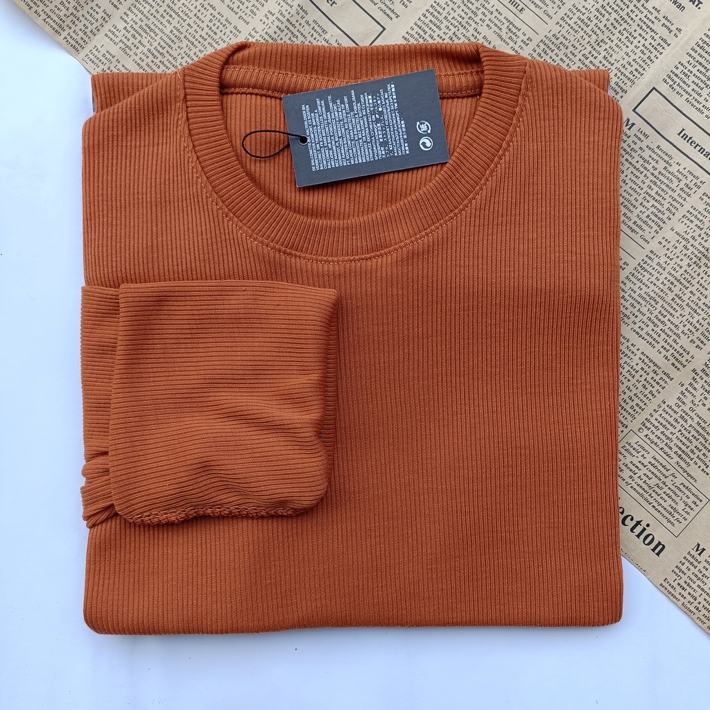 PART II Kaos Rib Premium / Kaos Grosir / Kaos Rib Premium Tebal / Kaos Lengan Panjang Termurah-Golden Rose