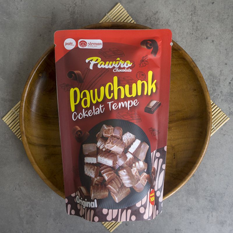 

PAWIR0 CHOCOLATE SNACKPAWCHUNK ORIGINAL Coklat tempe 100gram