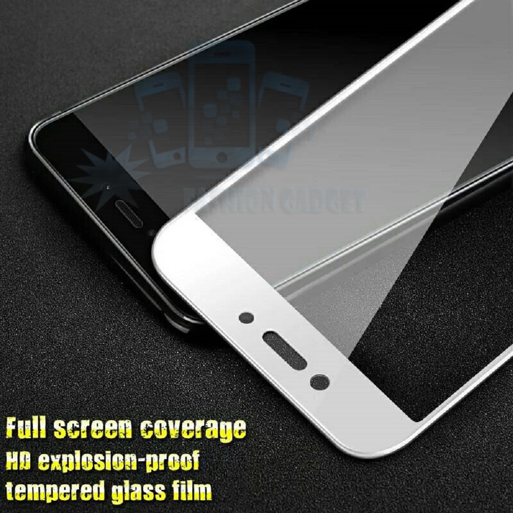 Tempered Glass Xiaomi Redmi 5A Full Colour Bagian Depan / Anti Gores Kaca / Screen Protector Guard