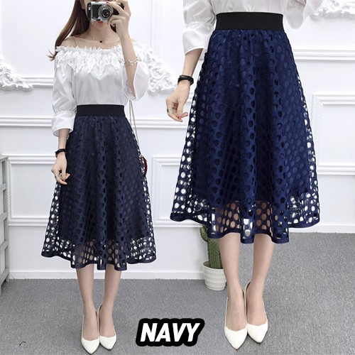 KARAKOREA R602 Yoona Flare Skirt /Rok Midi Rok Maxi Rok Panjang/Rok Korea Skirt