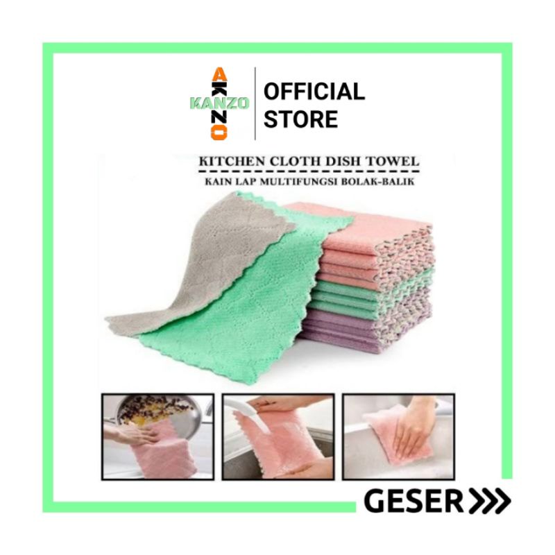 Kanzo - Kain Lap Microfiber Anti Minyak / Kain Lap Dapur Microfiber Anti Minyak / Kain Lap Dapur