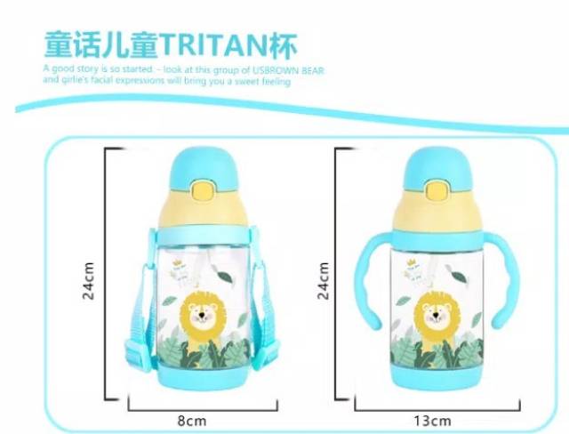 Botol air minum anak diller tritan 100% BPA FREE Dual Handle