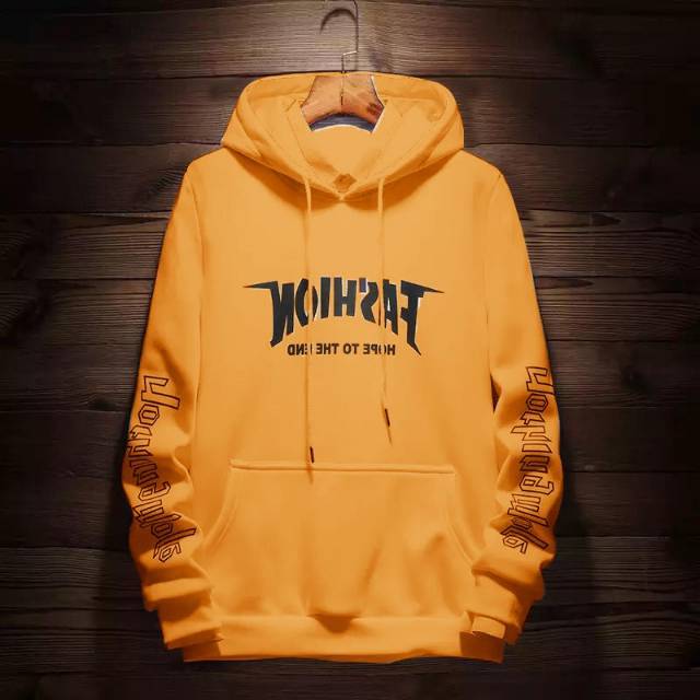 TOTOTAshop.Sweater hoodie FASHION pria,Bahan babyterry premium,motif sablon kilat Halus