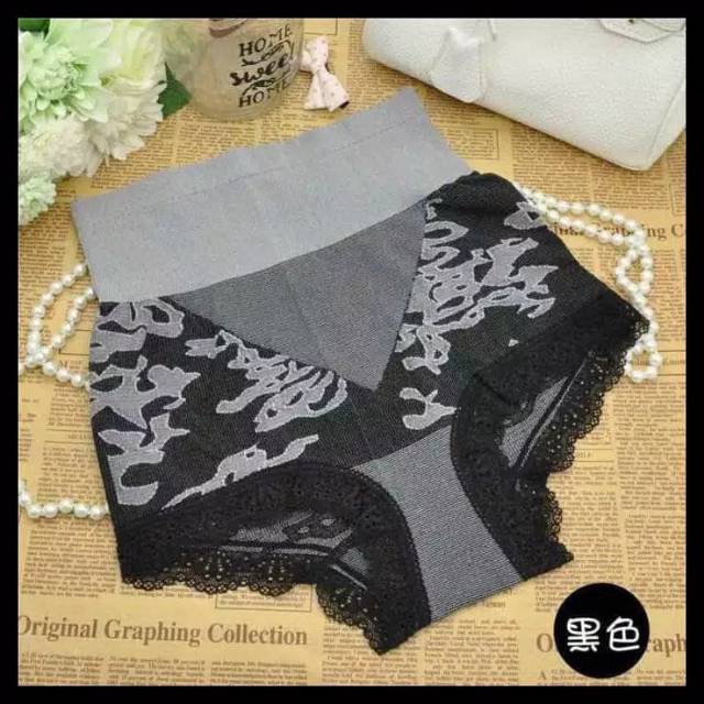 BS145 MUNAFIE FLOWER SLIMMING PANTS TANPA JAHITAN / KORSET PELANGSING