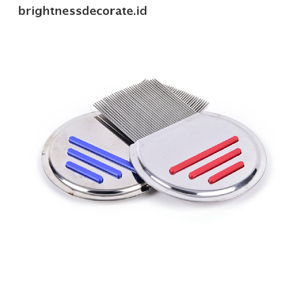 1 Pc Sisir Kutu Rambut Bahan Stainless Steel