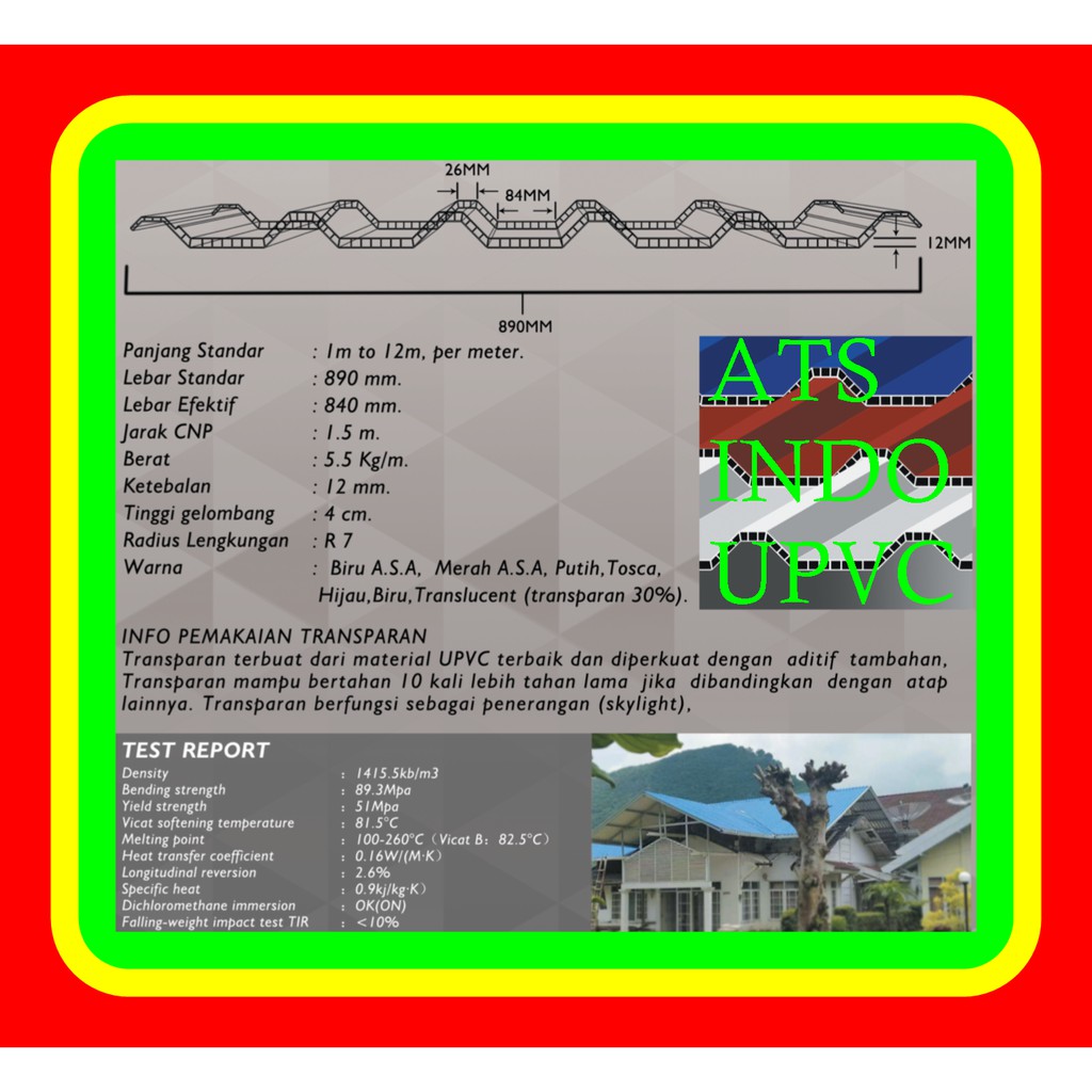NOK ATAP UPVC